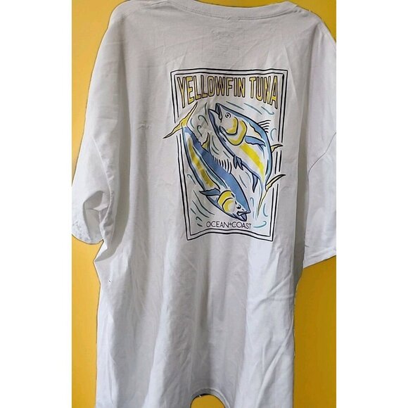 Ocean & Coast Men's T-Shirt Short Sleeve Yellowfin Tuna Graphic 2XL New A105 - Picture 2 of 6